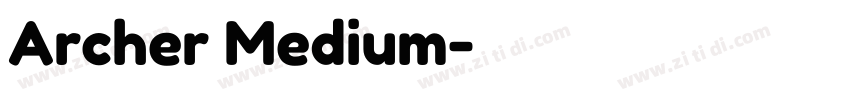 Archer Medium字体转换